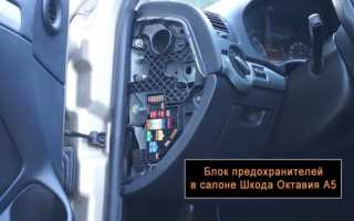 Предохранитель прикуривателя шкода октавия а5